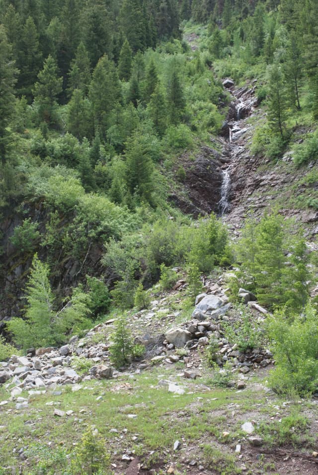 A small waterfall above Swift Creek.