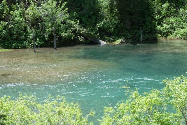 Deep blue pool on Swift Creek