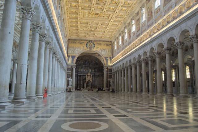 Interior of St. Paul's Basilica