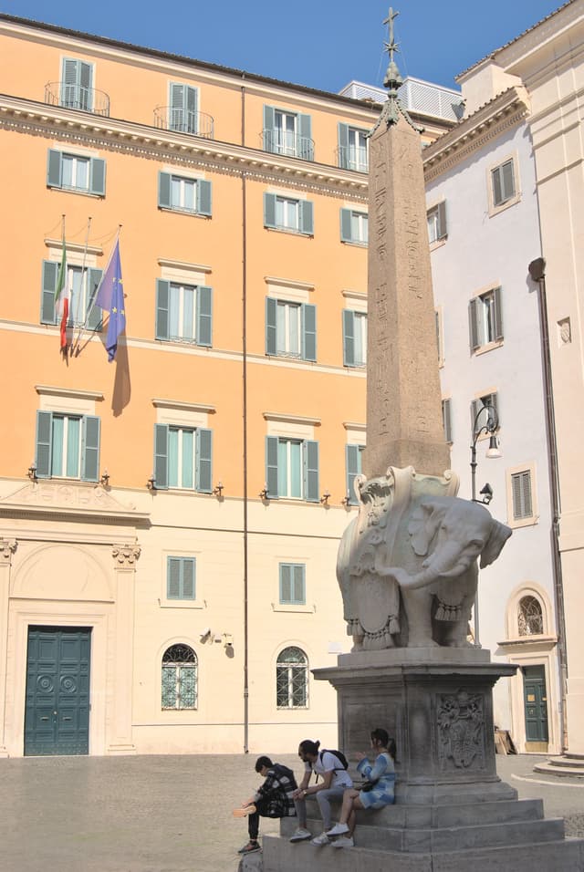 Kind of funny statue in a little square in Rome