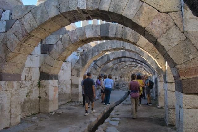 Arched road under the agora at Smyrna