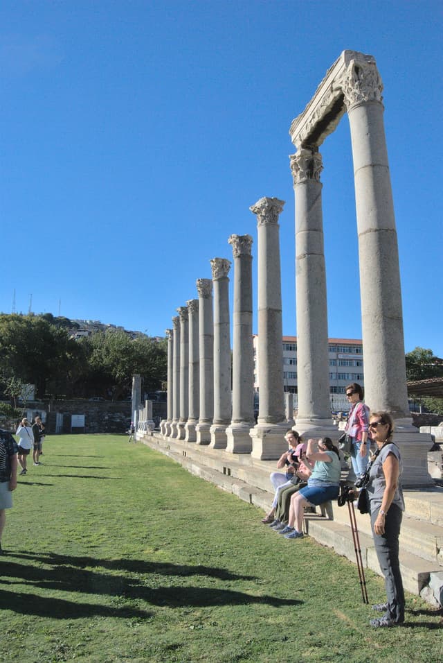 Columns bordering Smyrna's agora.