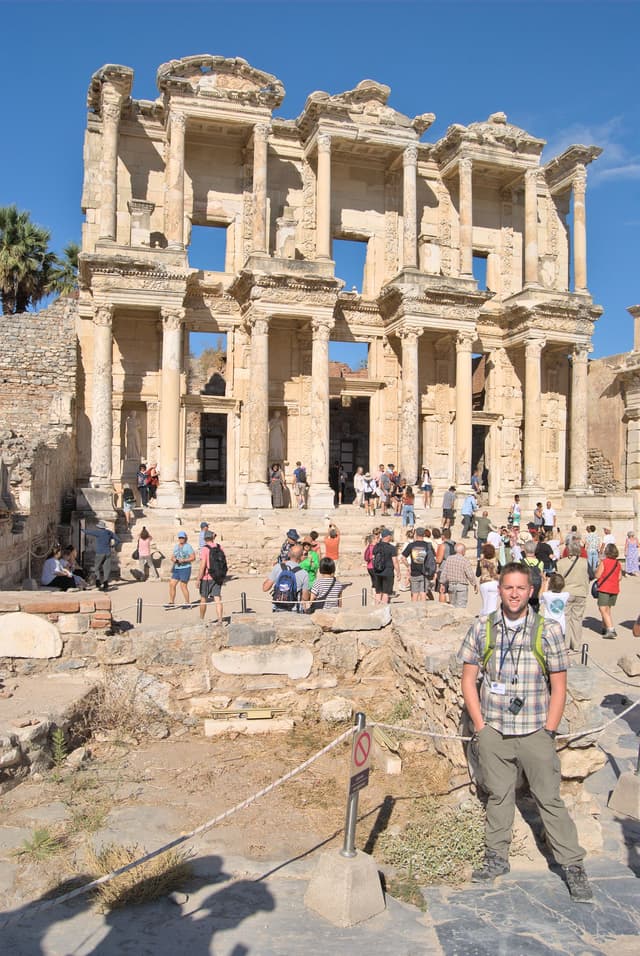 Me in front of the Library