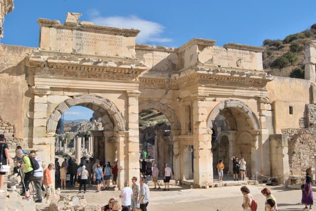 Gates leading to the agora.