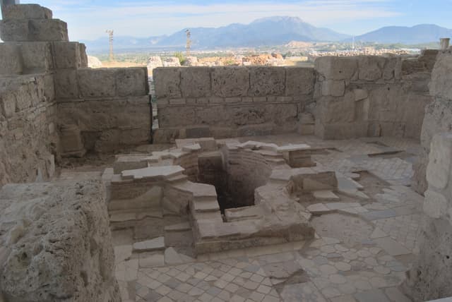 The church's baptismal pool.