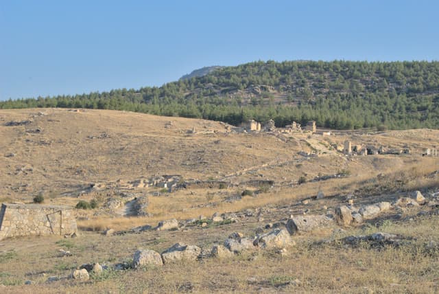 Looking up toward Phillip's martyrium.