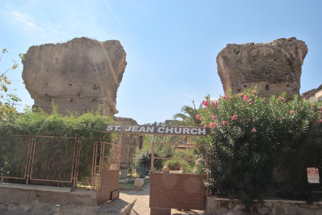 Pillars of the church at Philadelphia