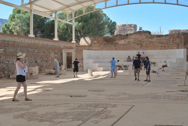 Inside the synagouge