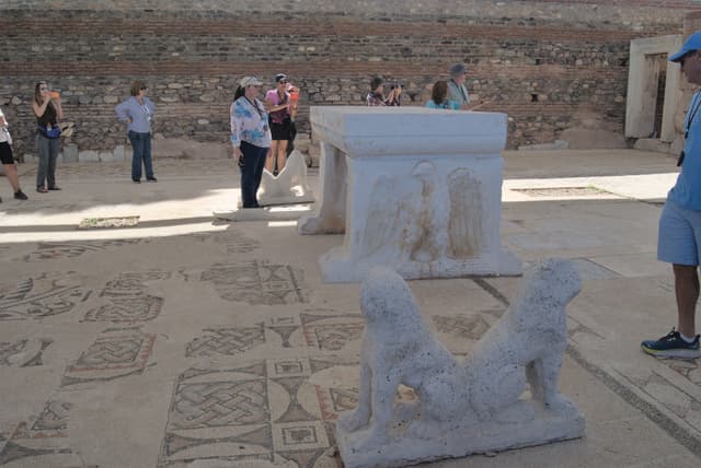 Inside the synagouge