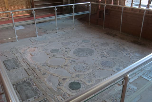 Mosaic floor of the church