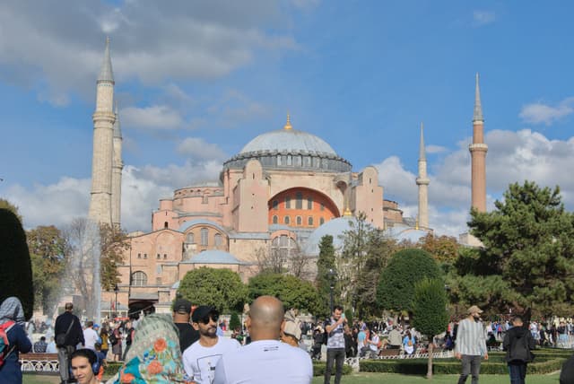First view of the Hagia Sophia