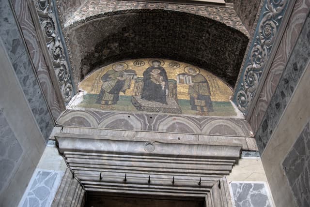 Christian artwork in the Hagia Sophia that hasn't been covered yet.