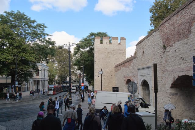 Heading from the Hagia Sophia to the museum