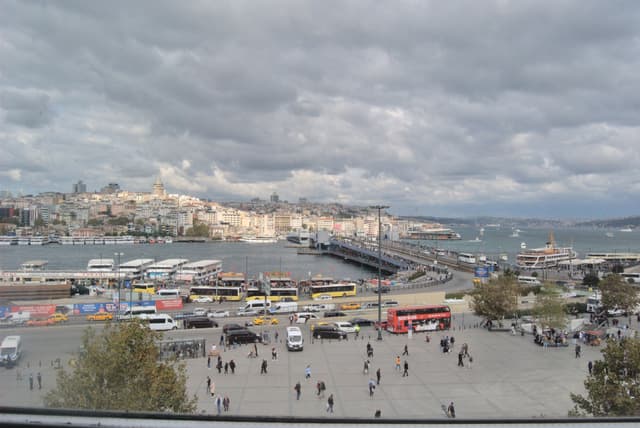 View of the Golden Horn from our final restaurant in Istanbul.