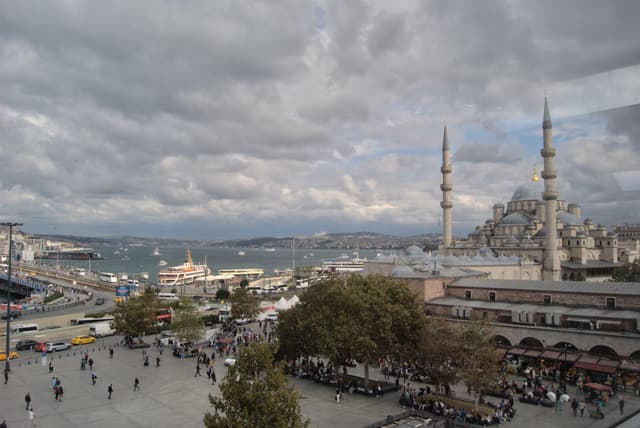 View of the Golden Horn from out final restaurant in Istanbul.
