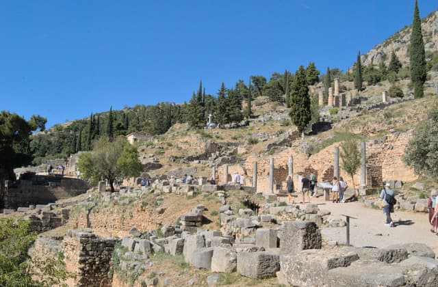 Hillside ruins of Delphi