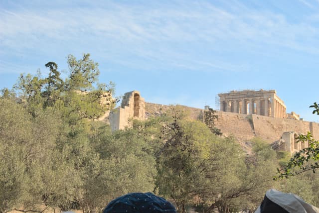 First look at the Acropolis from the bottom.
