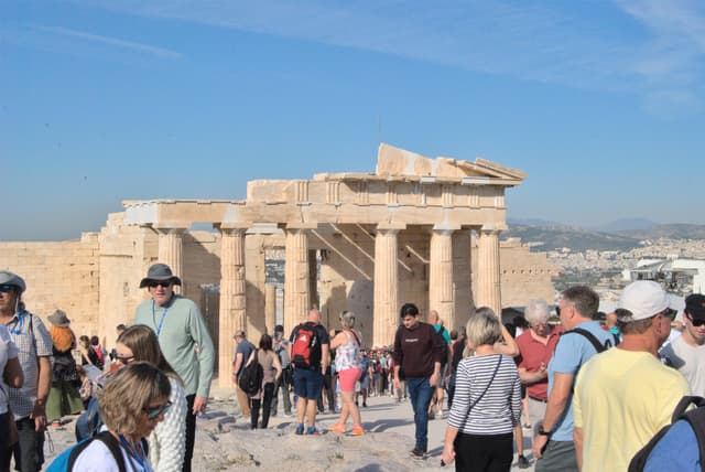 A smaller temple on the Acropolis.