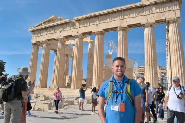 Me standing in front of the Parthenon