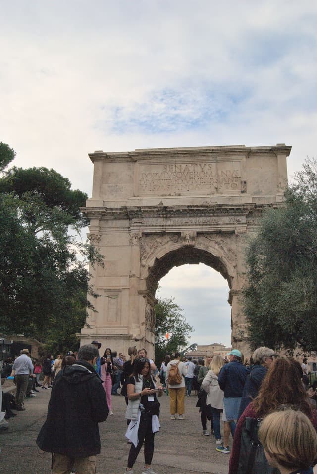 The Arch of Titus, which commemorates the victory of Titus and his Father over the Jewish Rebellion