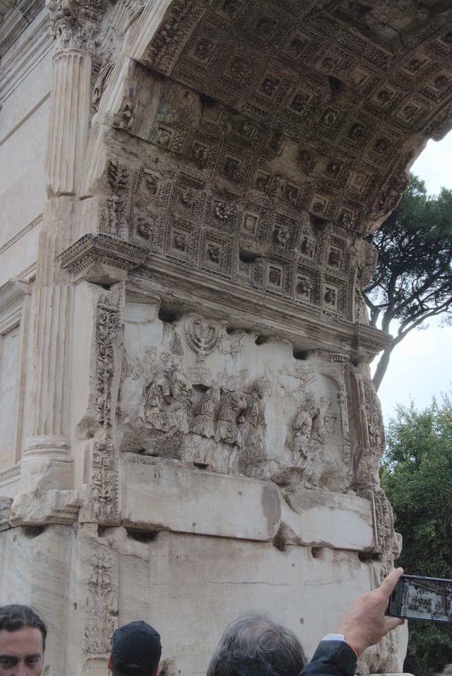 Inside of the Arch of Titus