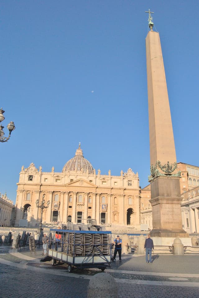 St. Peter's Square with the Basilica and an Egyptian Obelisk