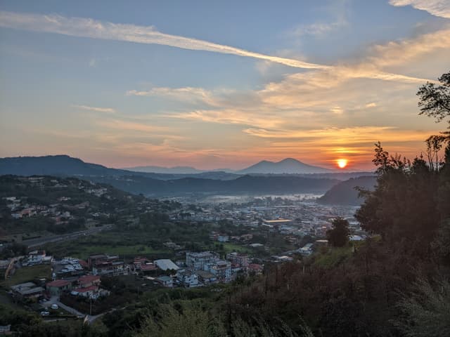 Sunrise at our hotel