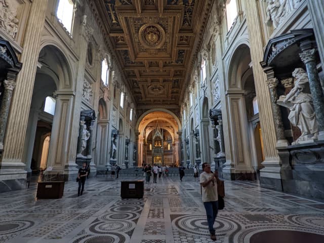 Interior of the Basilica of San Giovanni