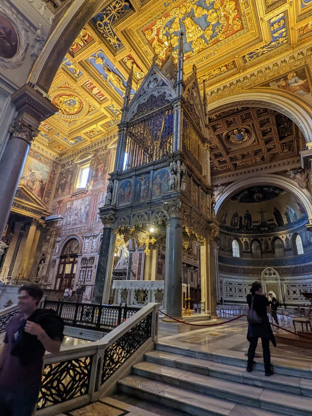 An altar in the basilica